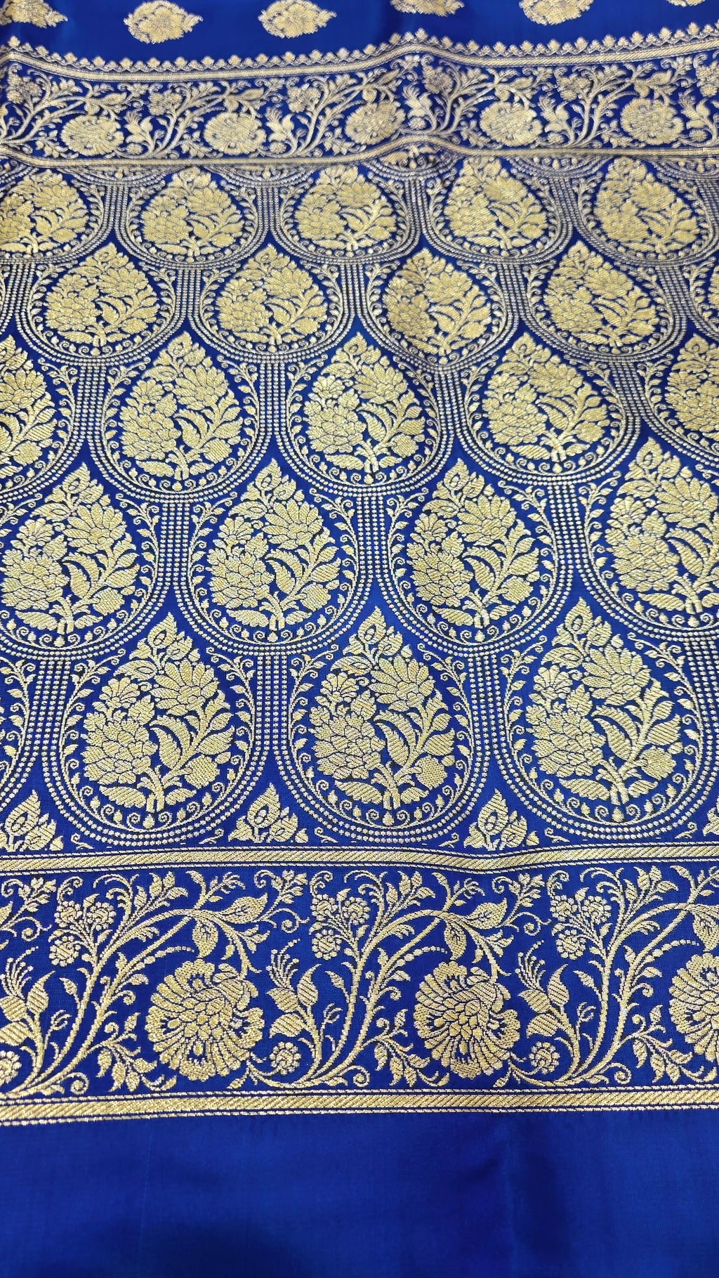 Royal Blue Pure Banarasi Saree