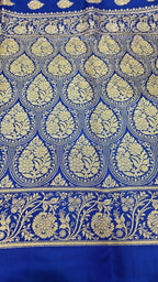Royal Blue Pure Banarasi Saree