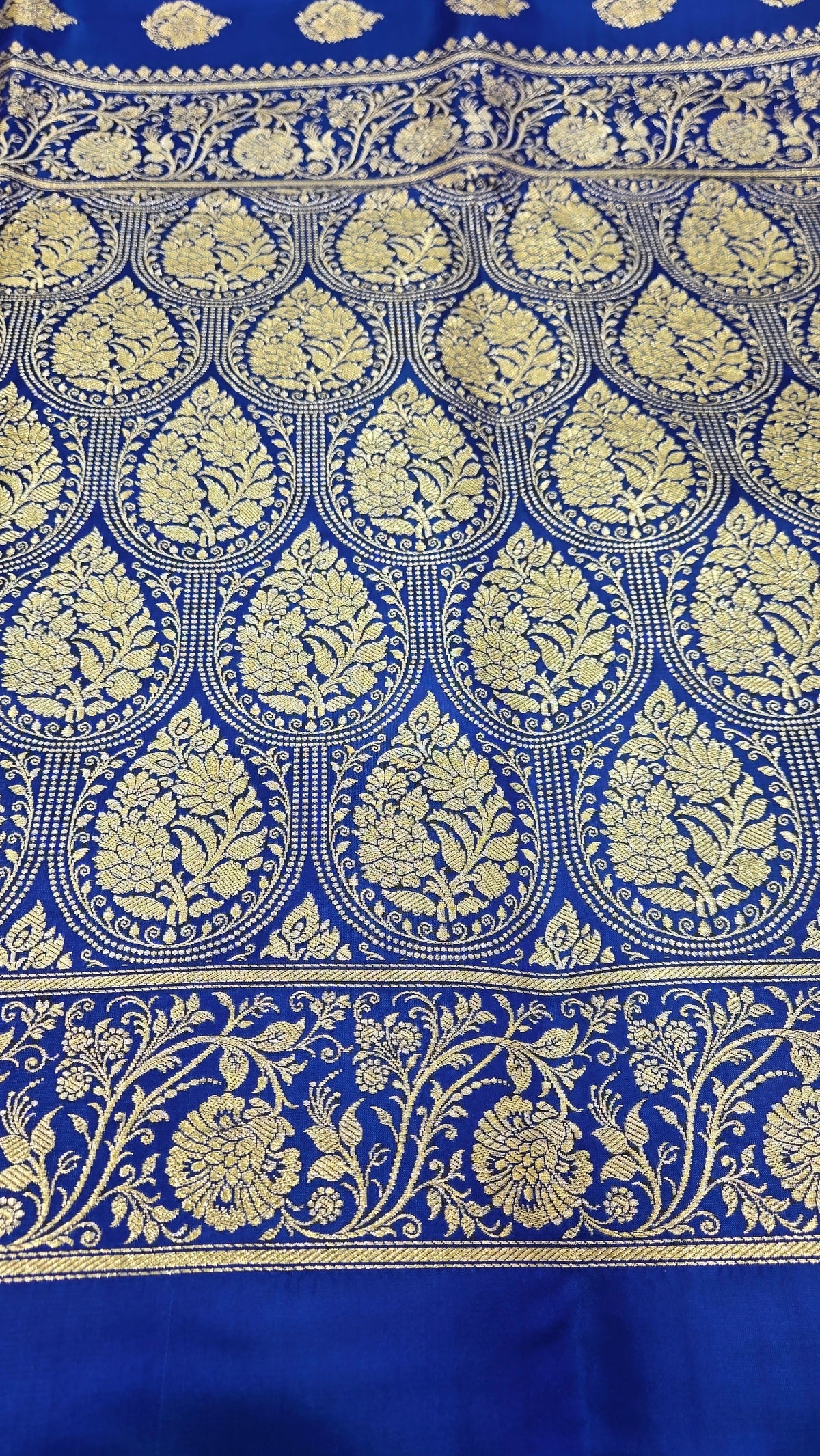 Royal Blue Pure Banarasi Saree