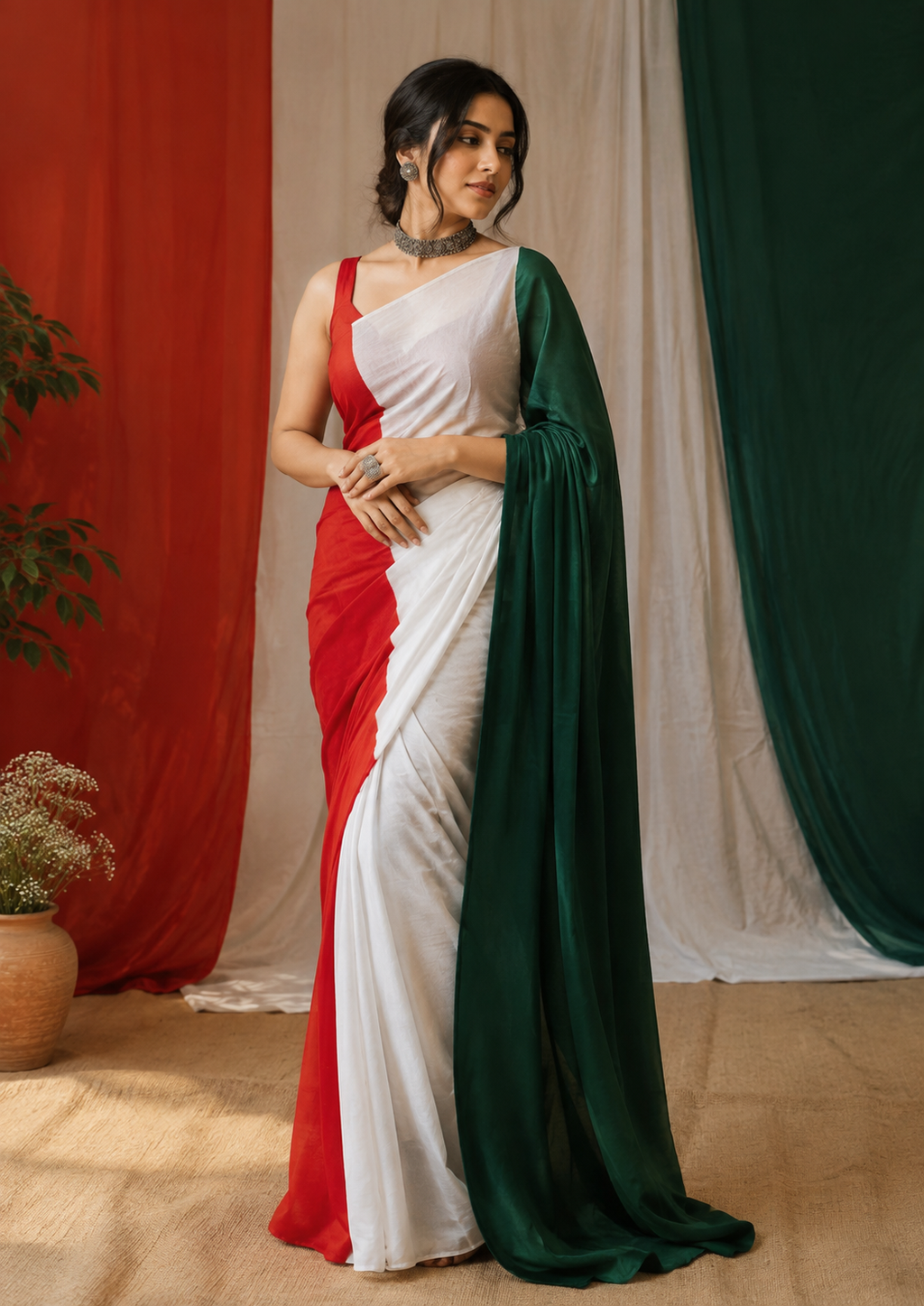Elegant Tricolour Saree Collection for Independence Day