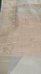 Cream Mango Katan Silk Saree