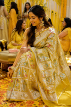 Premium Banarasi Silk Handwoven Saree | Handcrafted Artistic Motifs