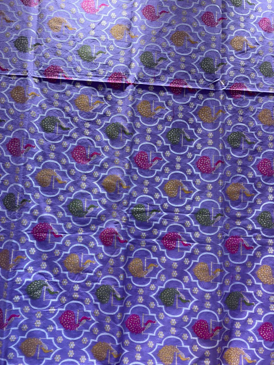 Premium Cotton Silk Saree with Meenakari Jaal Weaving