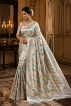 Premium Banarasi Rangkat Silk Handwoven Saree