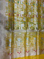 Premium Banarasi Silk Handwoven Saree | Handcrafted Artistic Motifs