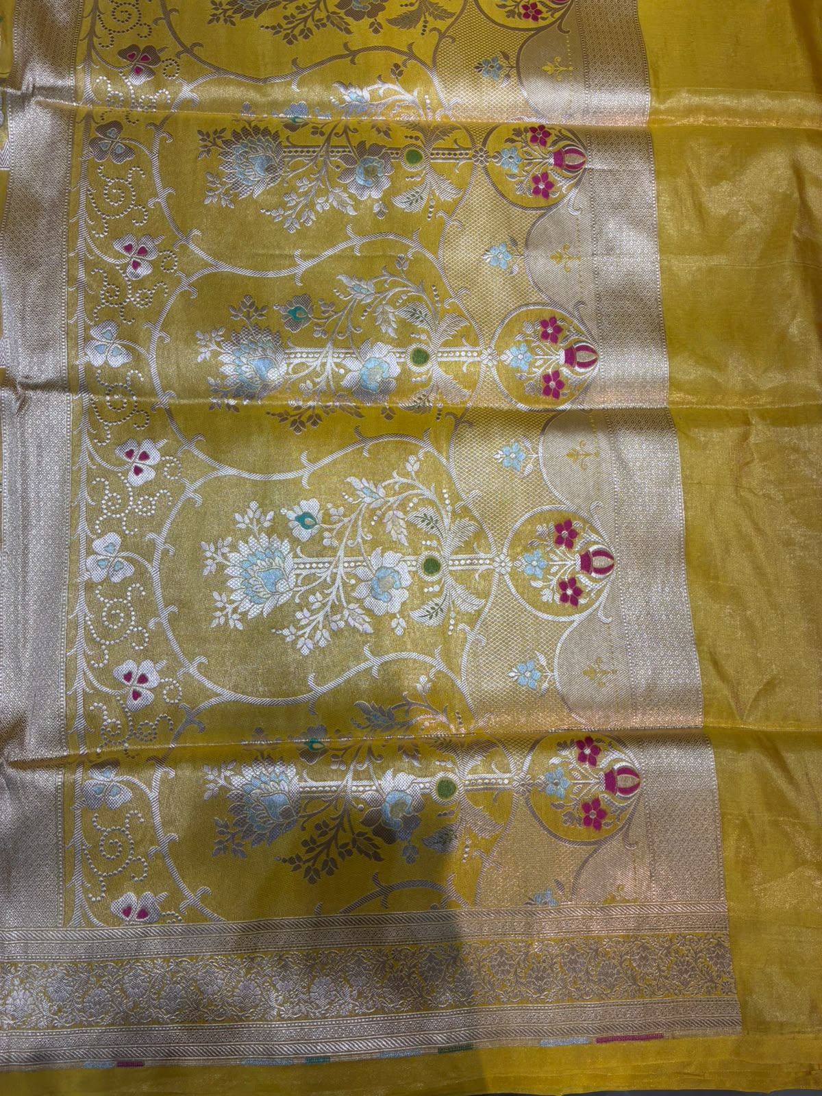 Premium Banarasi Silk Handwoven Saree | Handcrafted Artistic Motifs