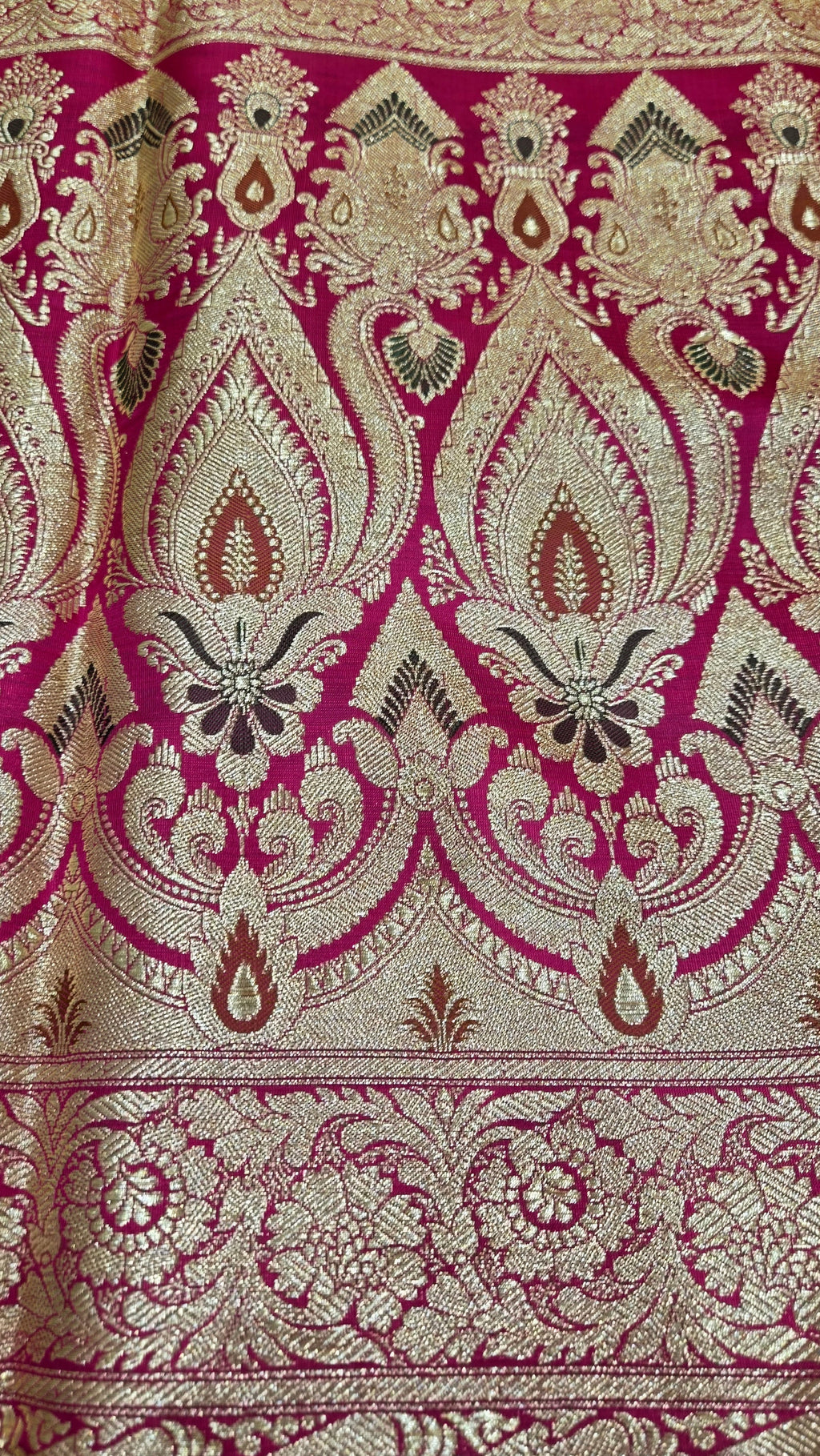 Orange Pure Banarasi Saree