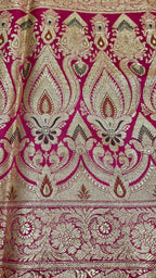 Orange Pure Banarasi Saree